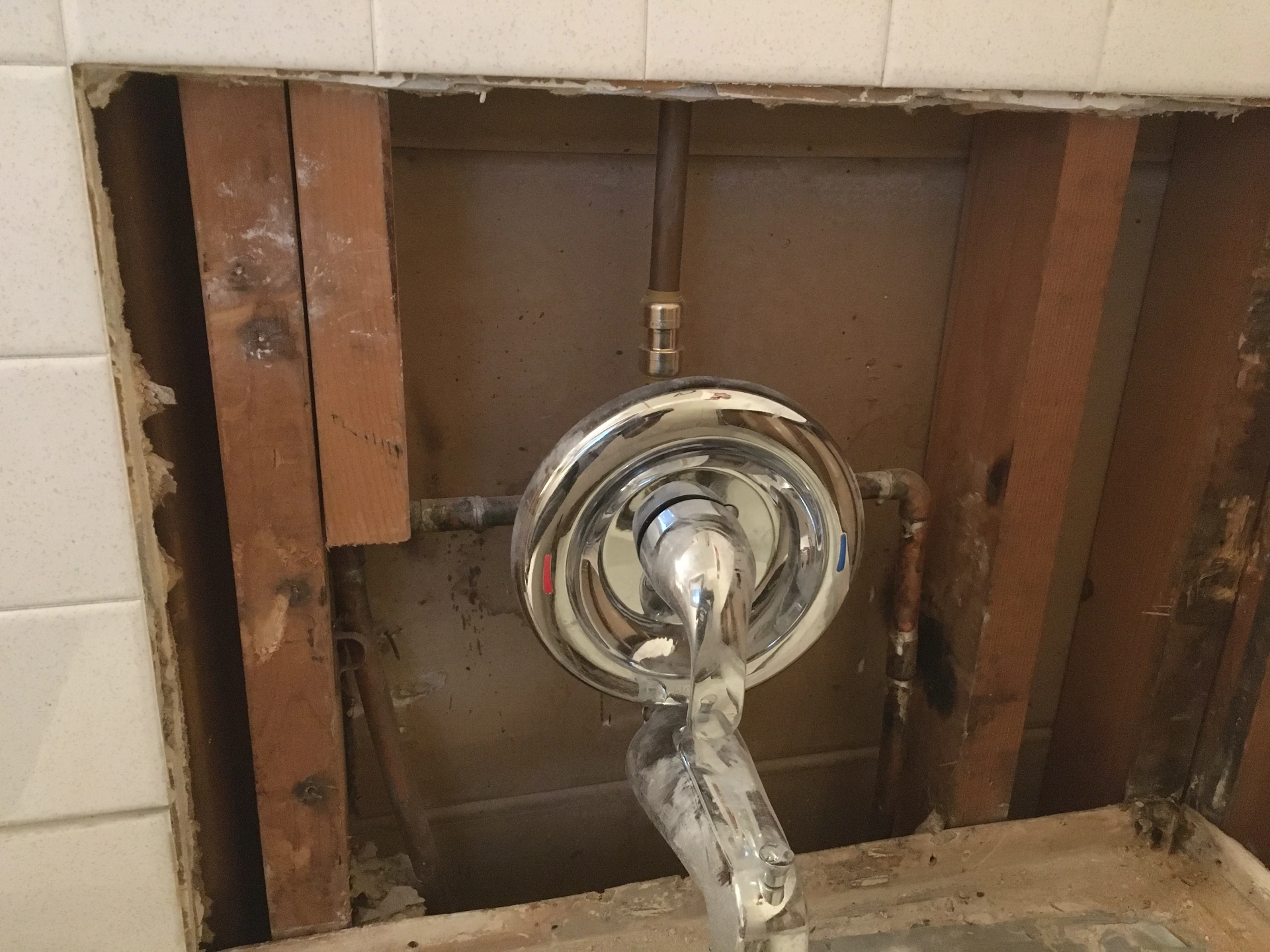 Shower valve installation by Ken Beaty