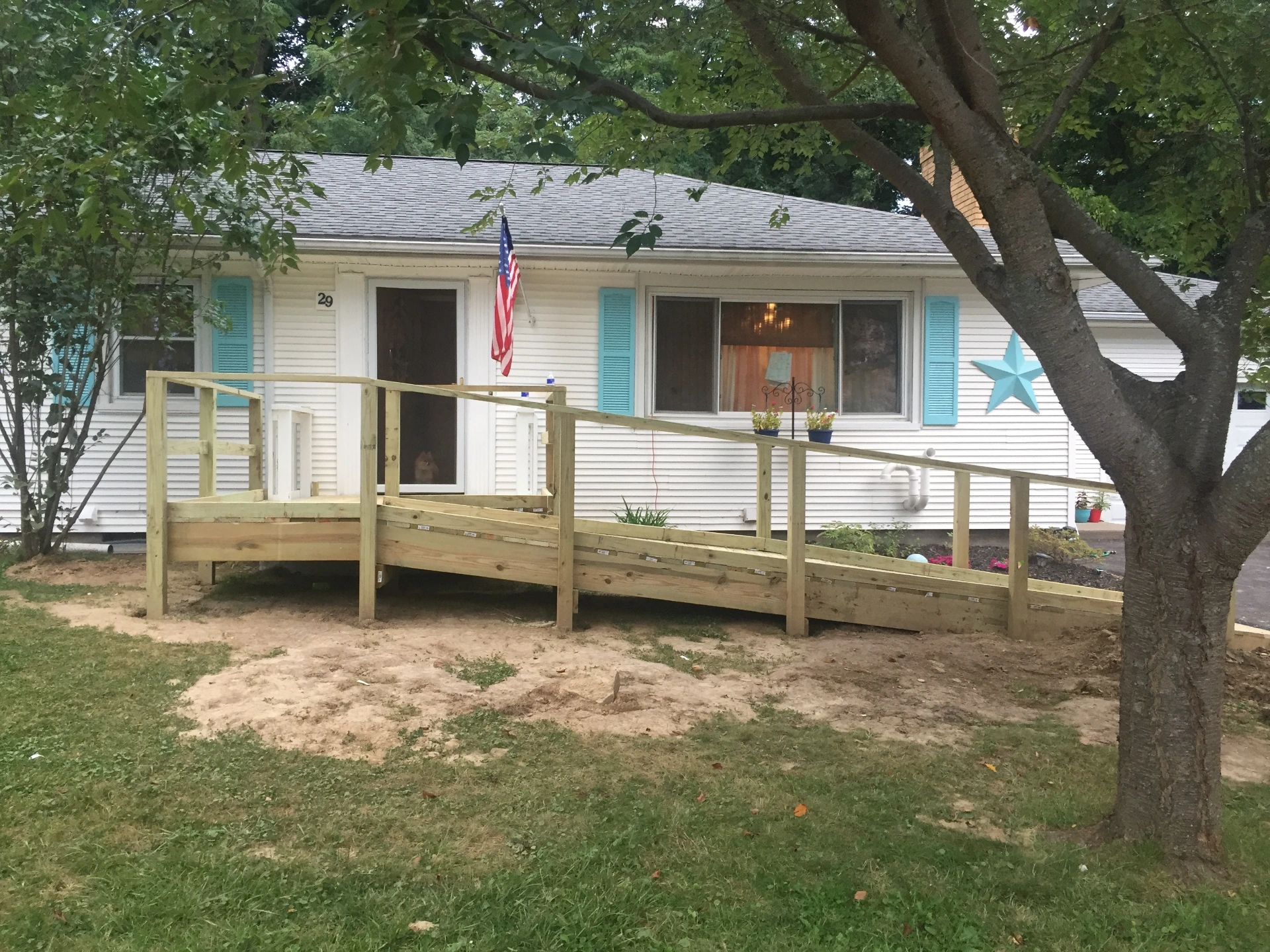 Wheelchair ramp full view